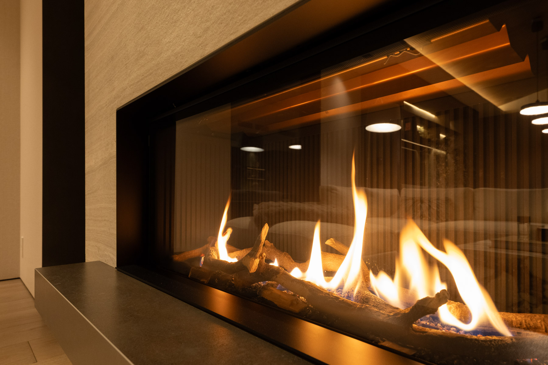 Hakumori Fireplace Close-up