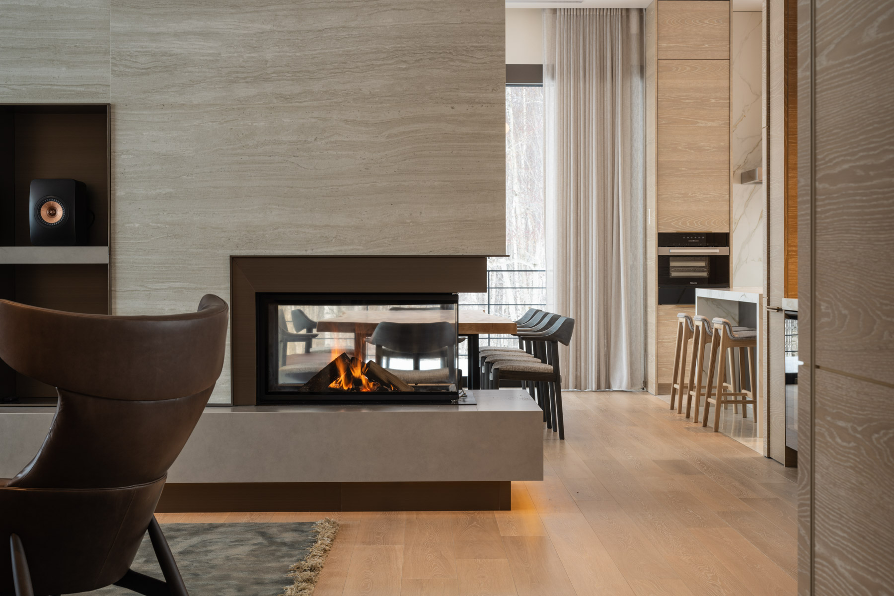 Yuki no Mori Wood Burning Fireplace